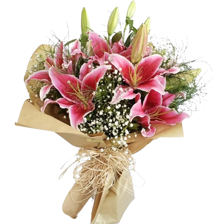 Buqu� de L�rios rosa